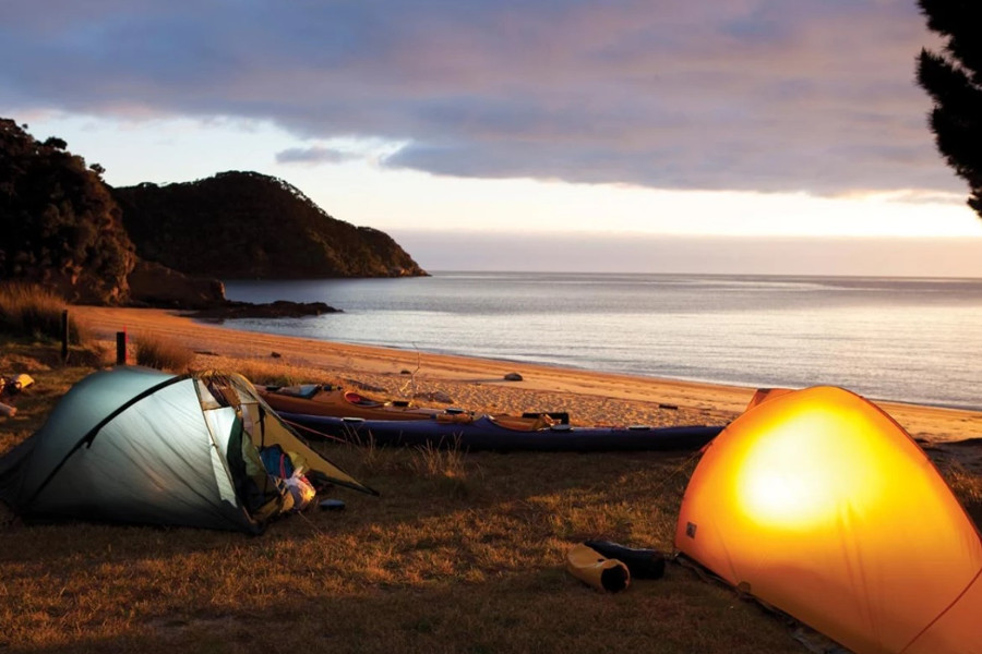 Abel Tasman Camping, New Zealand @Derek Morrison