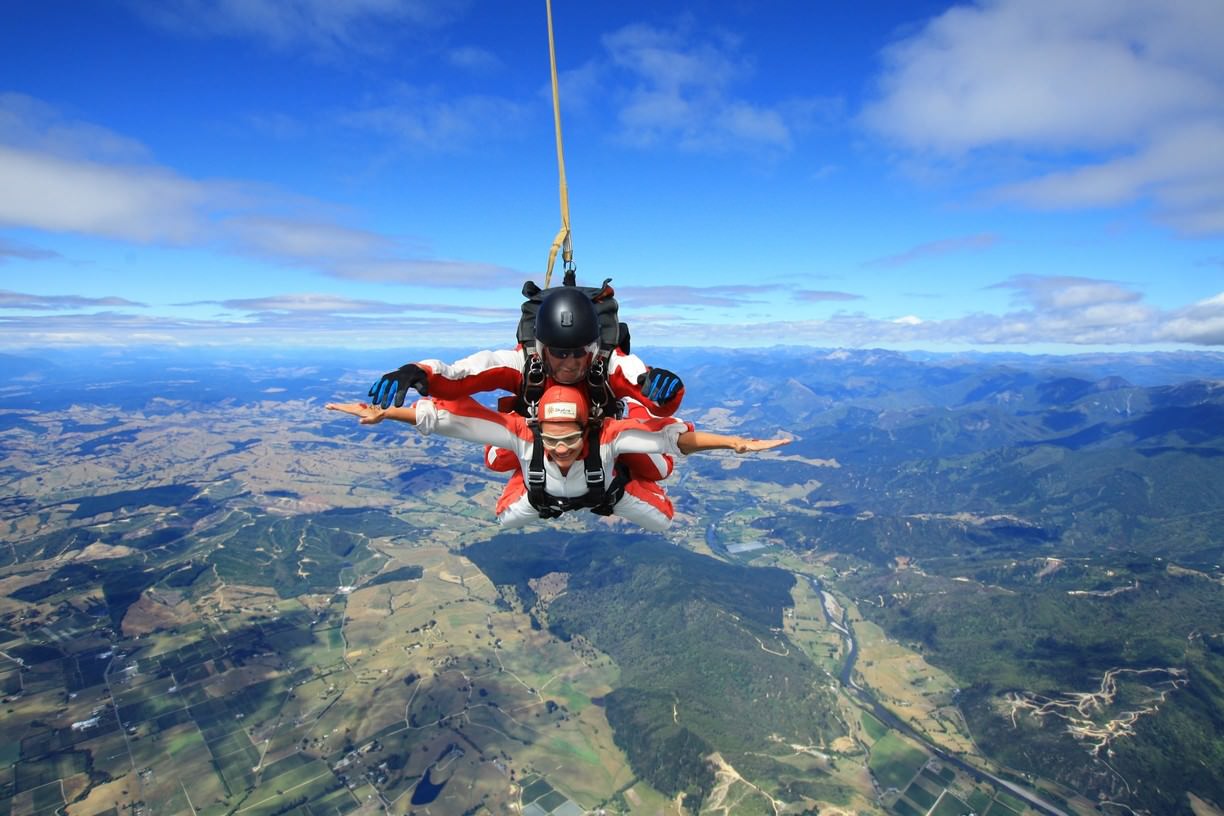 Abel Tasman skydiving, New Zealand @trover