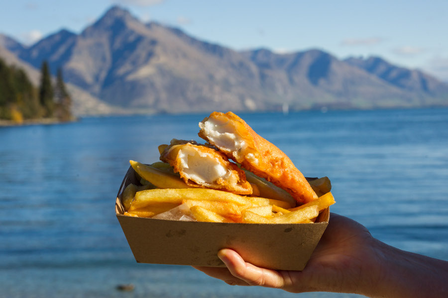 Fish And chips, Wanaka, New Zealand @JAMESALLAN