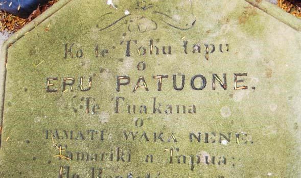 Grave of Chief Eru Patuone, New Zealand