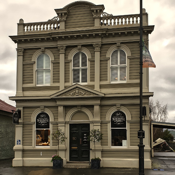 Greytown bicycle shop front entrance, New Zealand