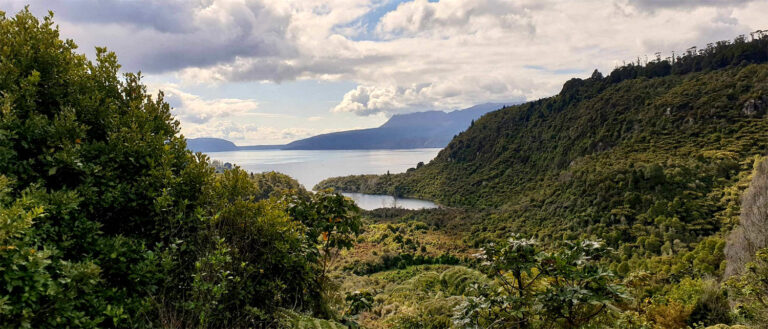 Lake Tarawera lookout point, New Zealand