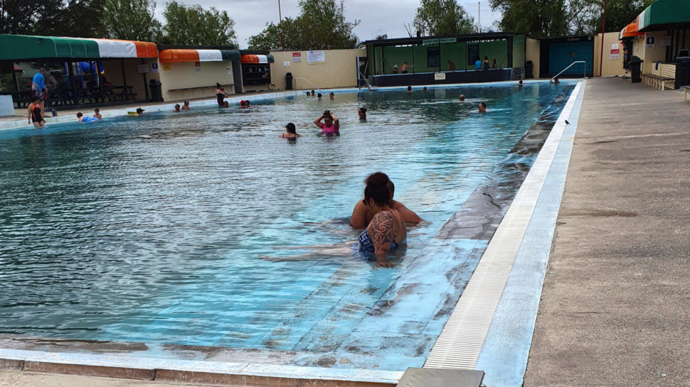 Miranda Hot Springs public pool, New Zealand