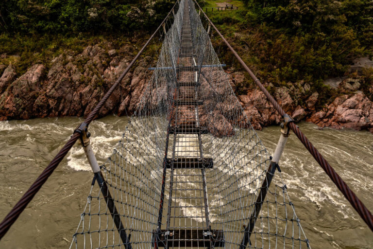 New Zealand’s longest swingbridge at 110 metres (360 ft) in length spans the Buller River 14 kilometres west of Murchison in the Upper Buller Scenic Reserve