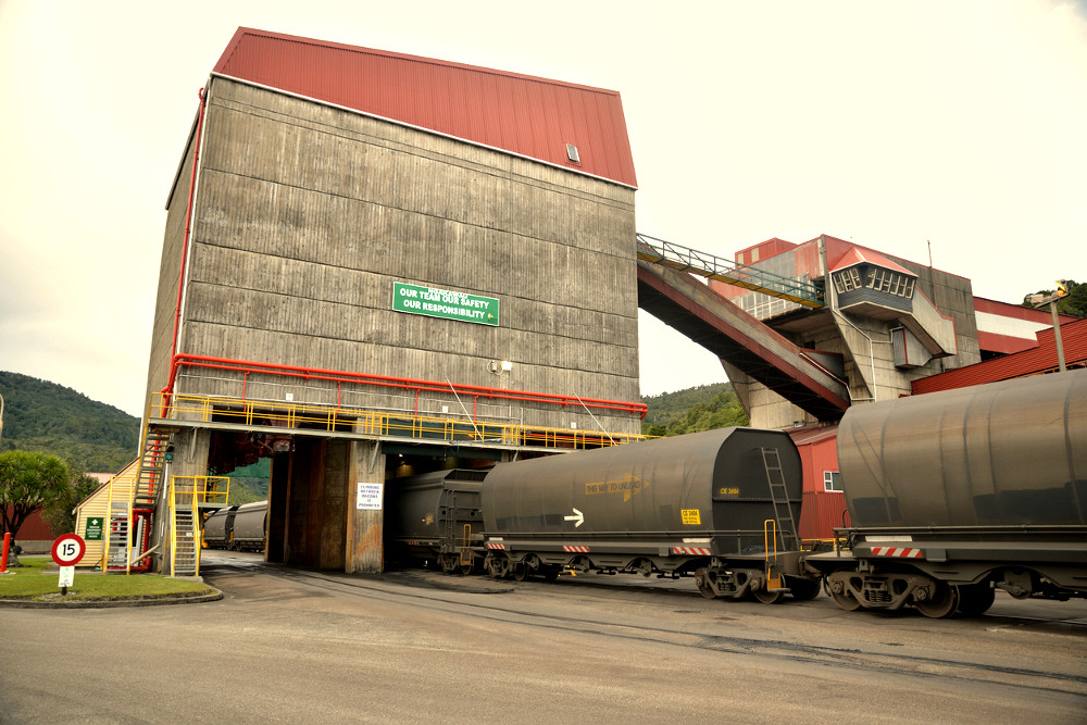 Ngakawau coal terminus for Stockton mine, New Zealand