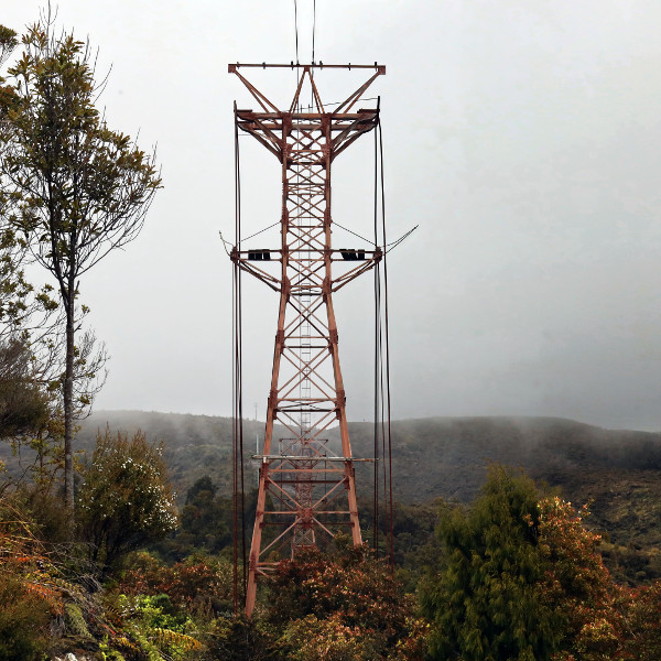 Coal bucket suspended lifts, Waiuta, West Coast, NZ