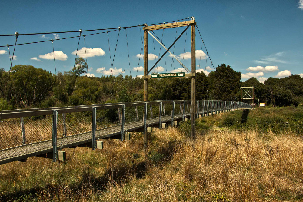 Tarewa Bridge on Tukituki Trail at Tukituki River near Waipukurau, Hawkes Bay
