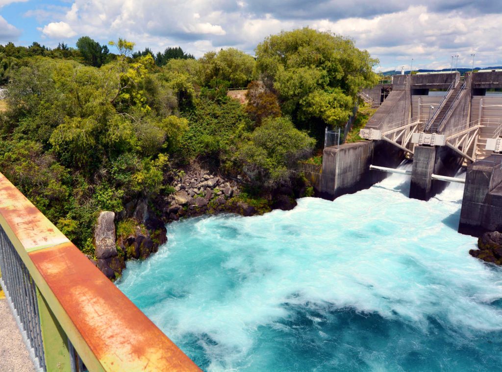 Aratiatia Dam sluice gates opened, New Zealand