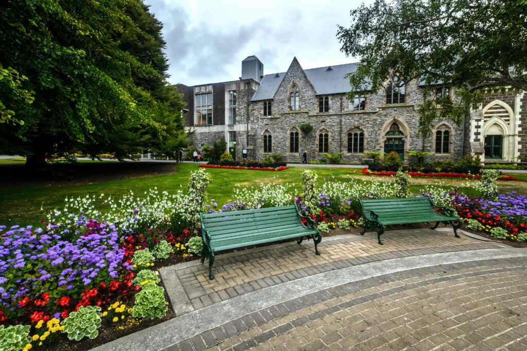 Canterbury museum next to botanical gardens, Christchurch, New Zealand