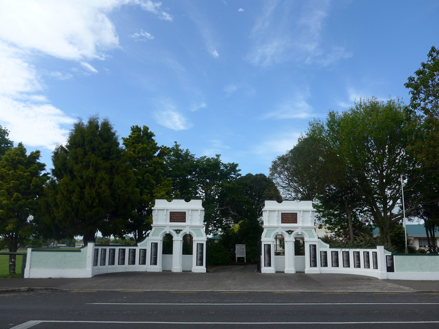 Eltham First World War memorial gates, New Zealand @NZHistory