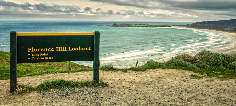 Florence Hill Lookout at The Catlins, South Island, New Zealand