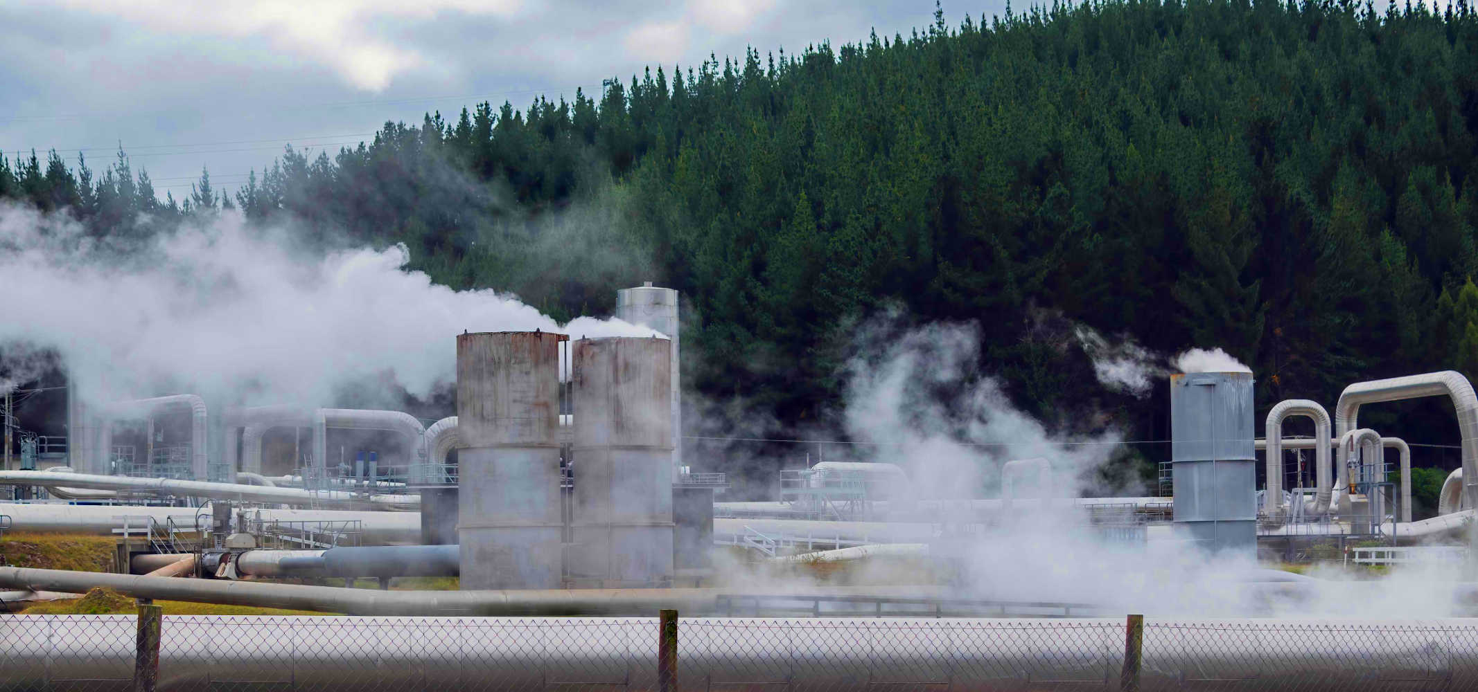 Geothermal plant, free attraction, Lake Taupo, New Zealand