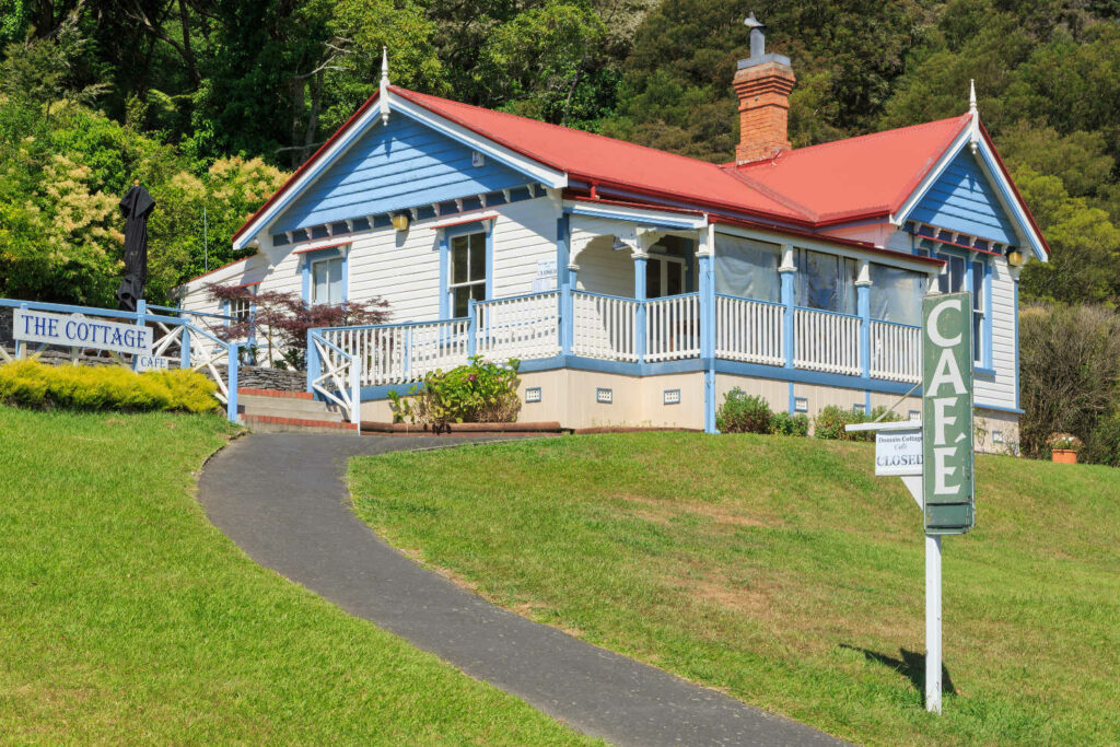 Historic `Cottage Cafe`, Te Aroha Domain, New Zealand