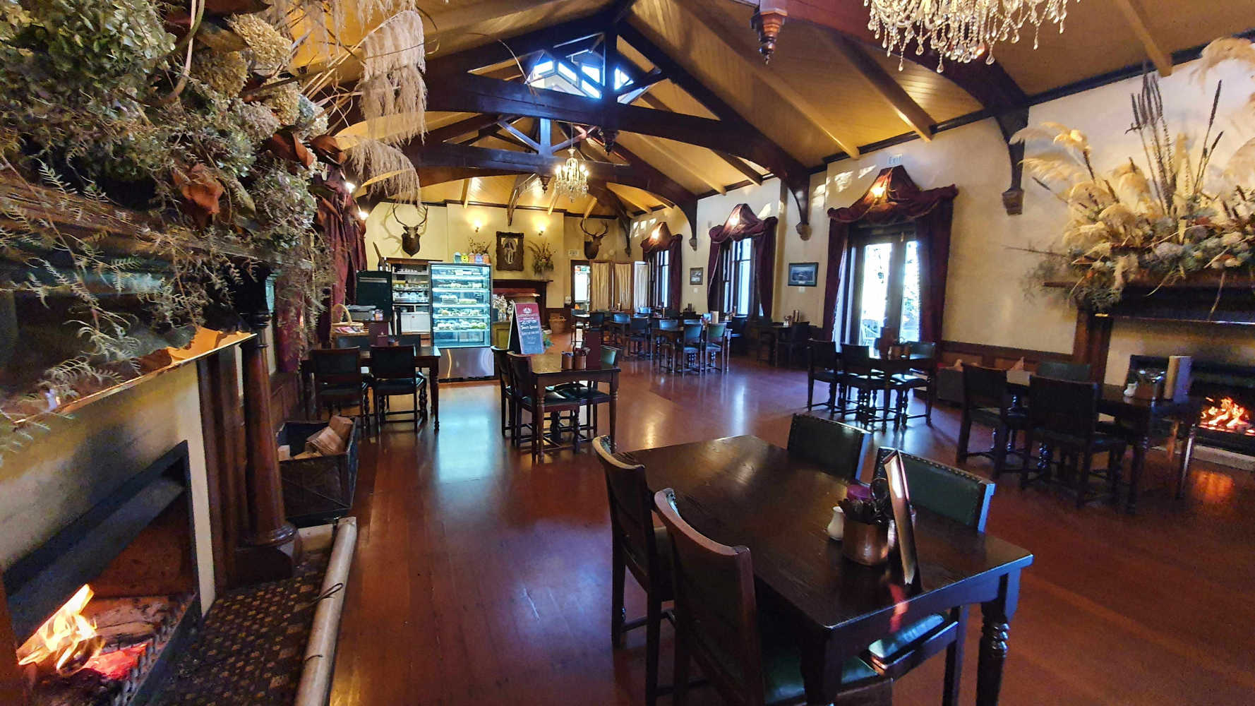 Larnach Castle cafe restaurant, Otago Peninsula, Dunedin, Otago, New Zealand
