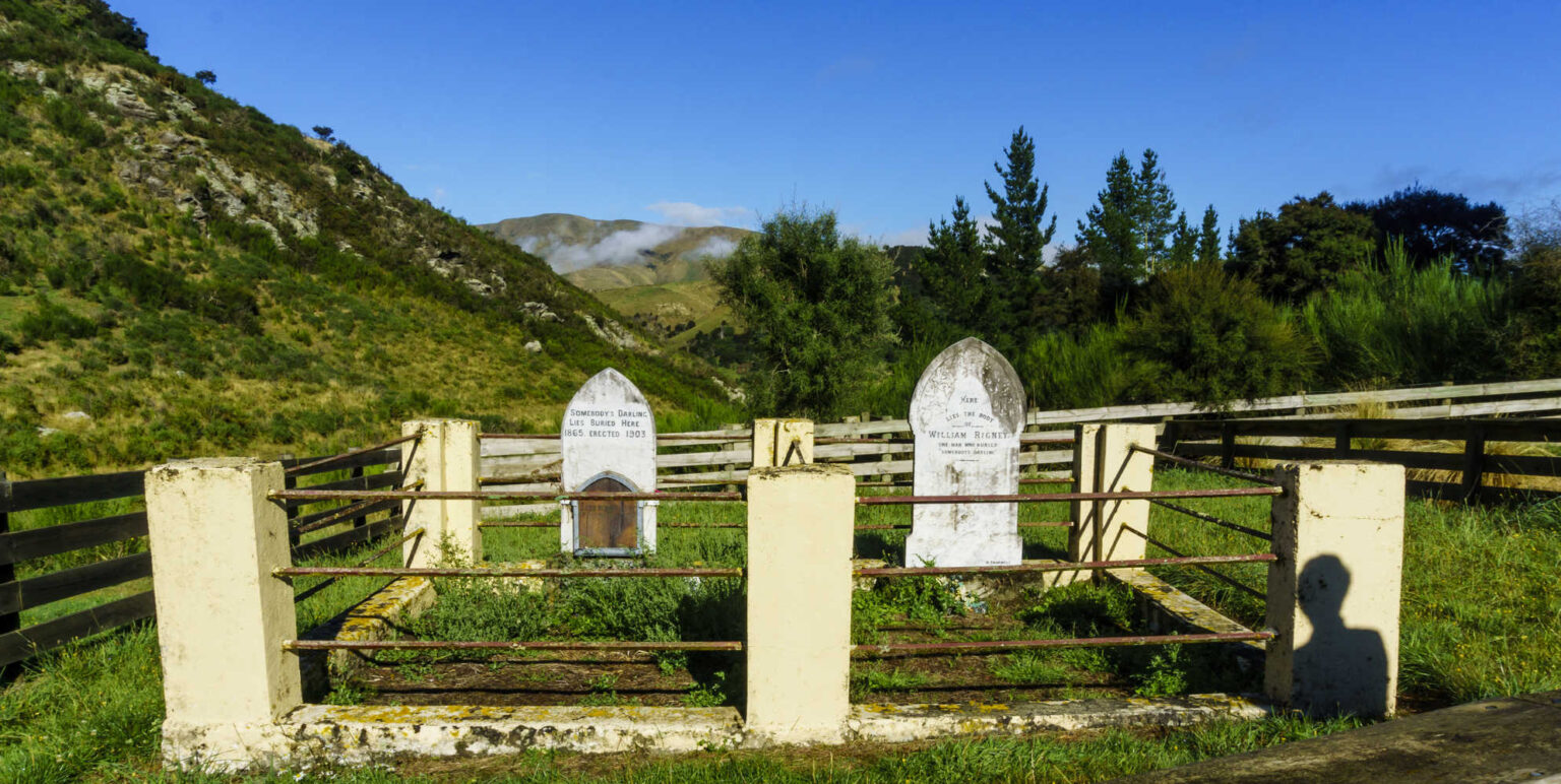 Lonely Grave Historic Reserve, near Millar`s Flat, Otago, New Zealand