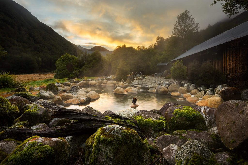 Maruia hot springs, Canterbury, New Zealand