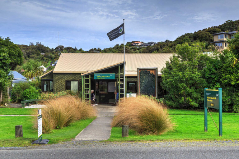 The Department of Conservation visitor centre on Stewart Island, New Zealand