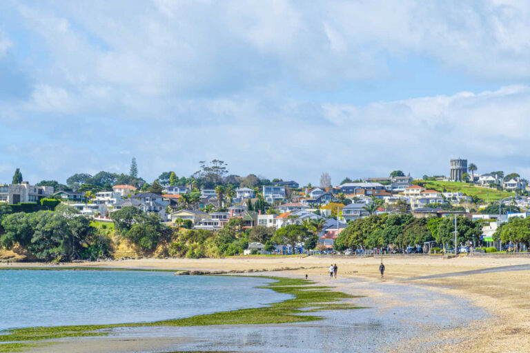 View of St Heliers Bay suburb, Auckland, New Zealand