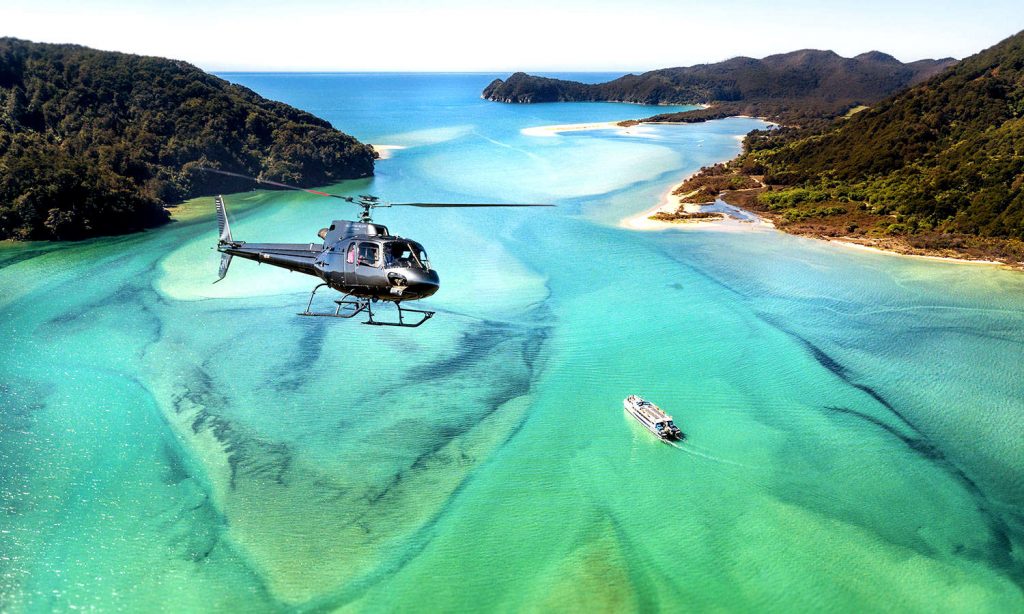Abel Tasman scenic helicopter flight @Helicopters Nelson, Nelson, NZ