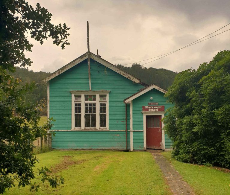 Blackwater School, closed, near Waiuta, West Coast, South Island, NZ