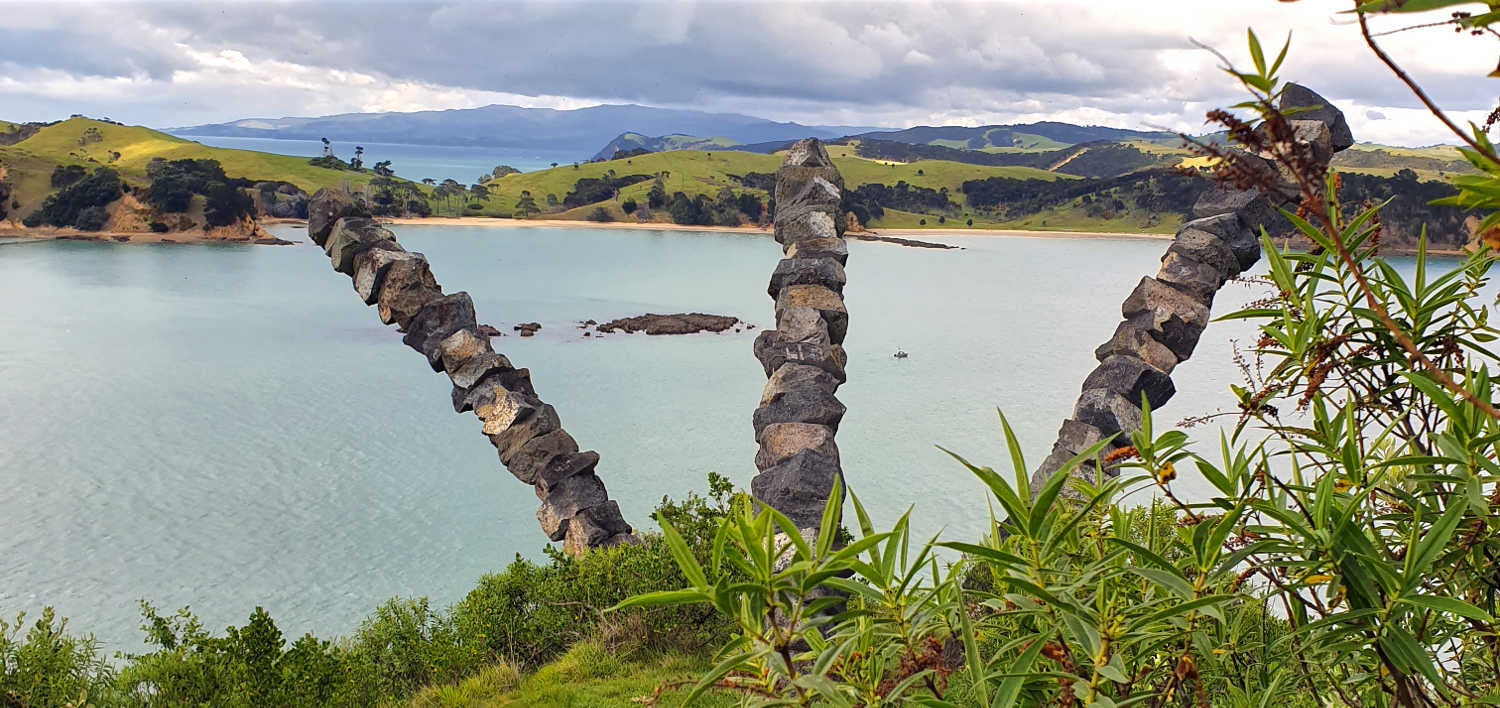 Chris Booth Sculpture, Rotoroa Island, New Zealand