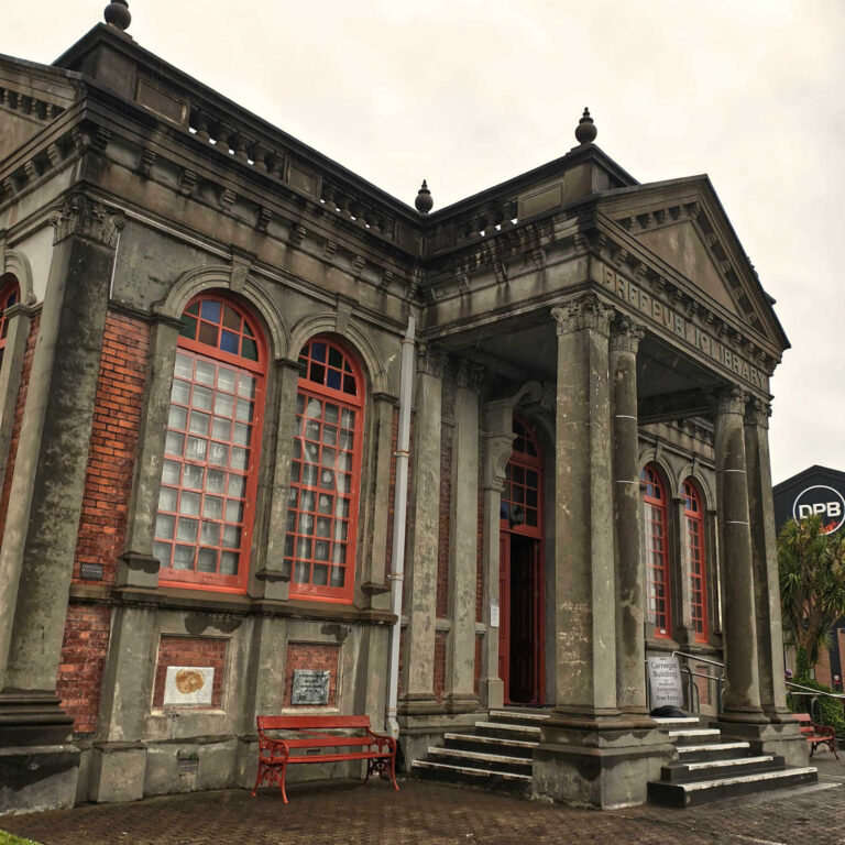 Hokitika former public library, Carnegie Building, New Zealand