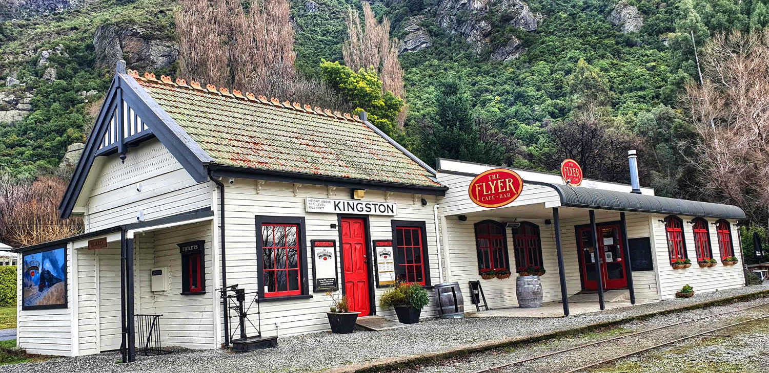 Kingston Flyer railway station and cafe, New Zealand