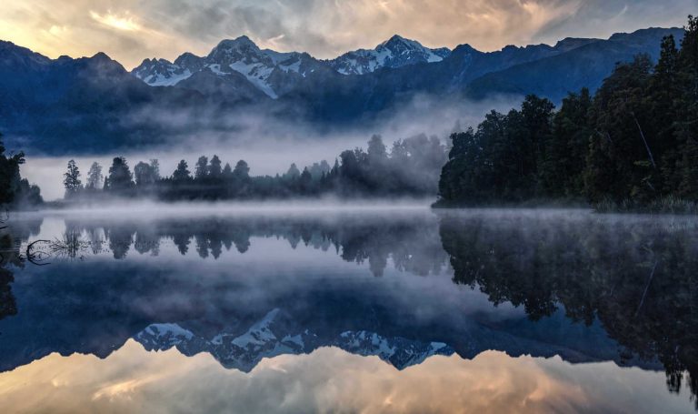 Lake Matheson Sunrise, New Zealand