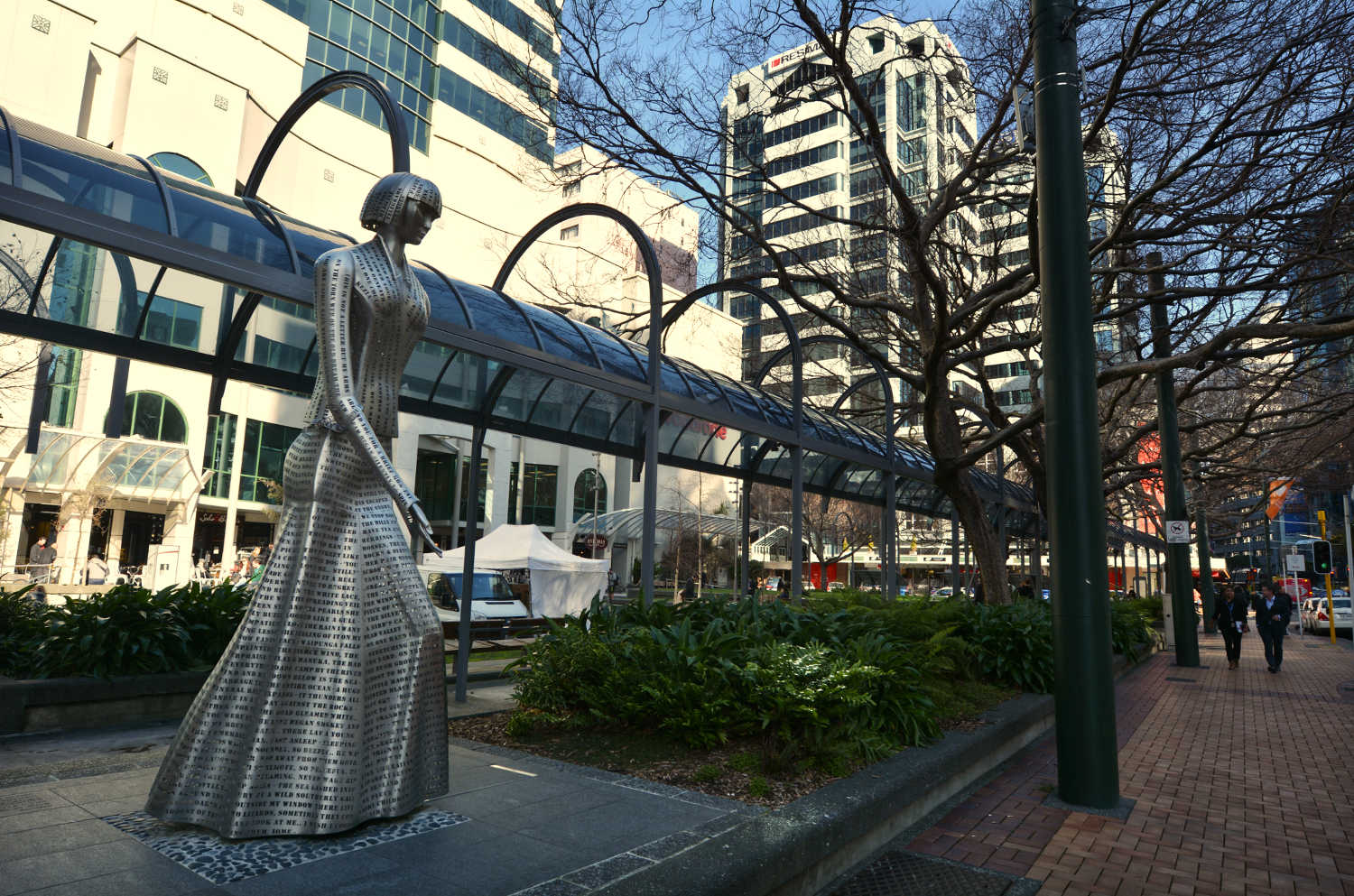 Women of Words, Lambton Quay public sculptures, Wellington, New Zealand