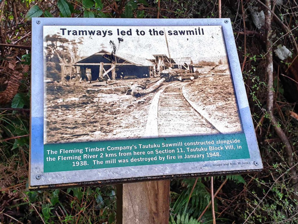 Lenz Reserve information plaque, New Zealand