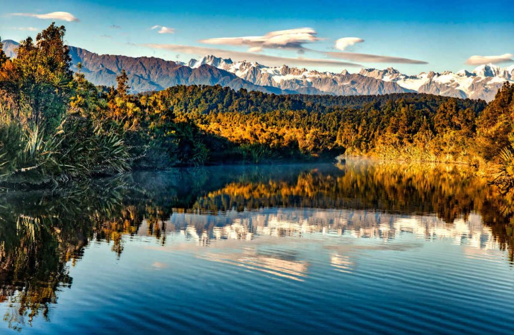 Okarito Lagoon, West Coast, New Zealand