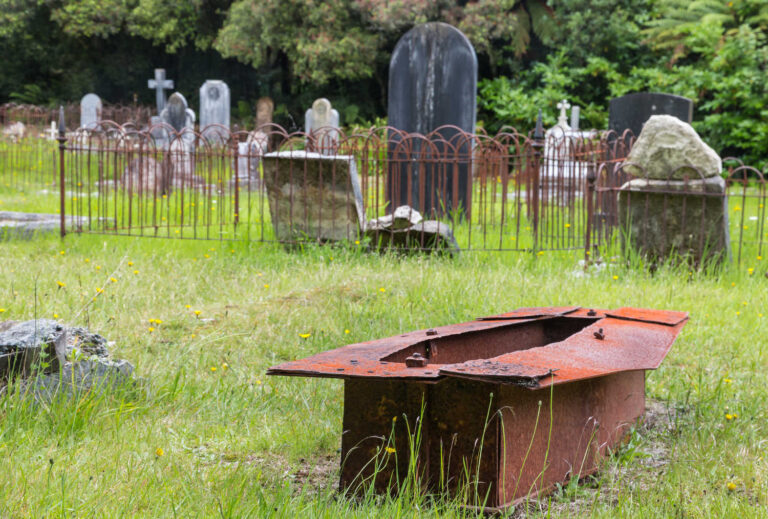 Old Stafford Cemetery near Hokitika on West Cost, South Island, New Zealand