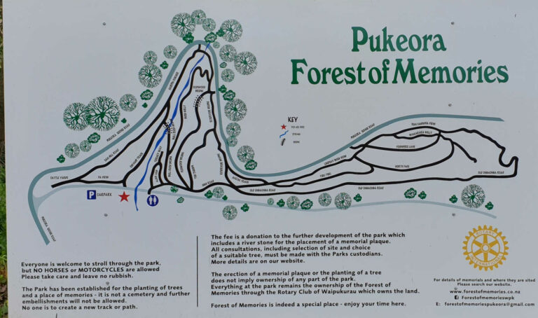 Pukeora Forest of Memories Waikpukara, North Island