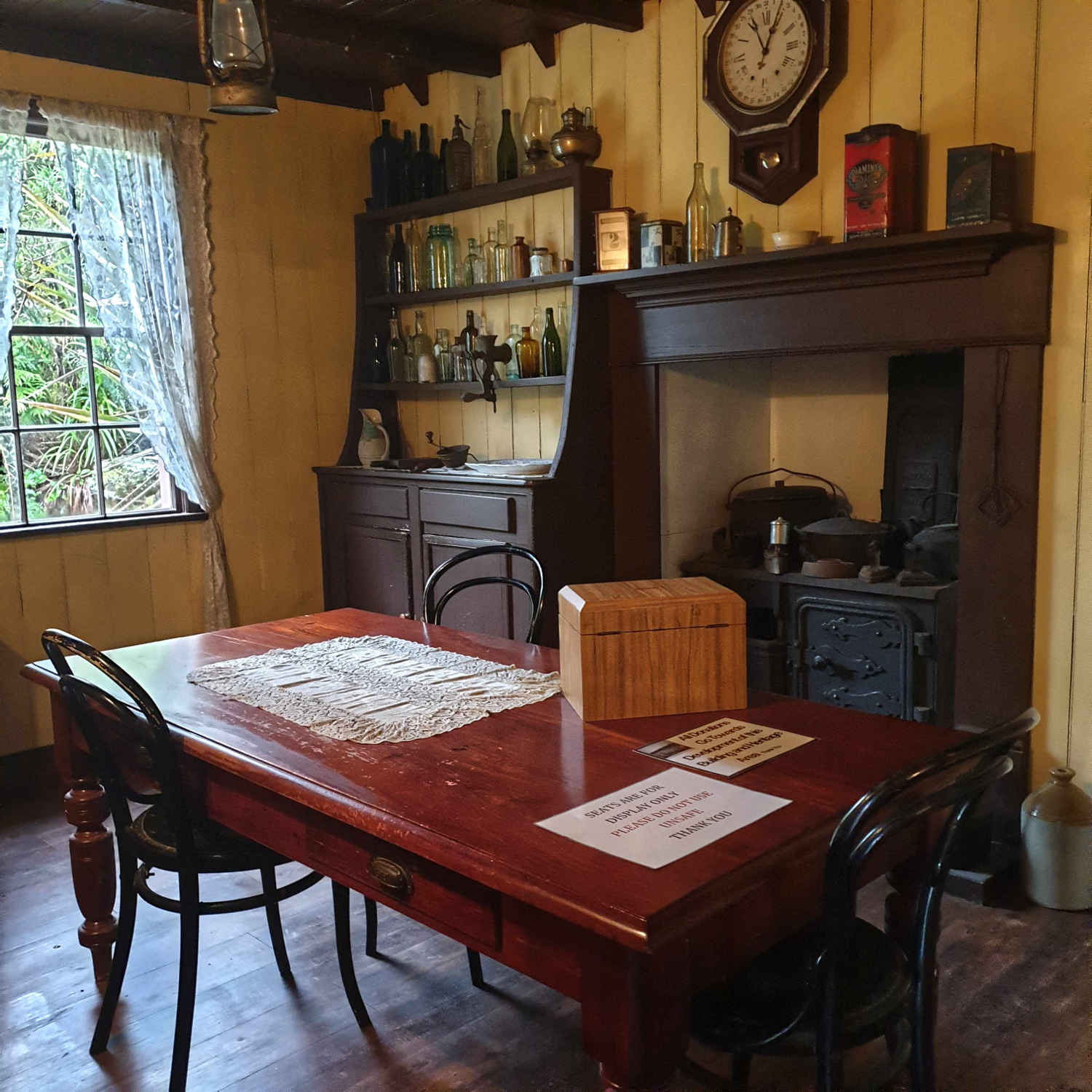 Ross heritage cottage interior, West Coast, New Zealand