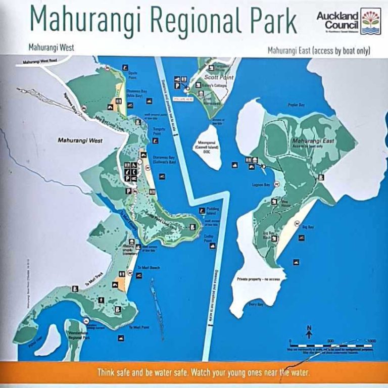 Mahurangi Regional Park map