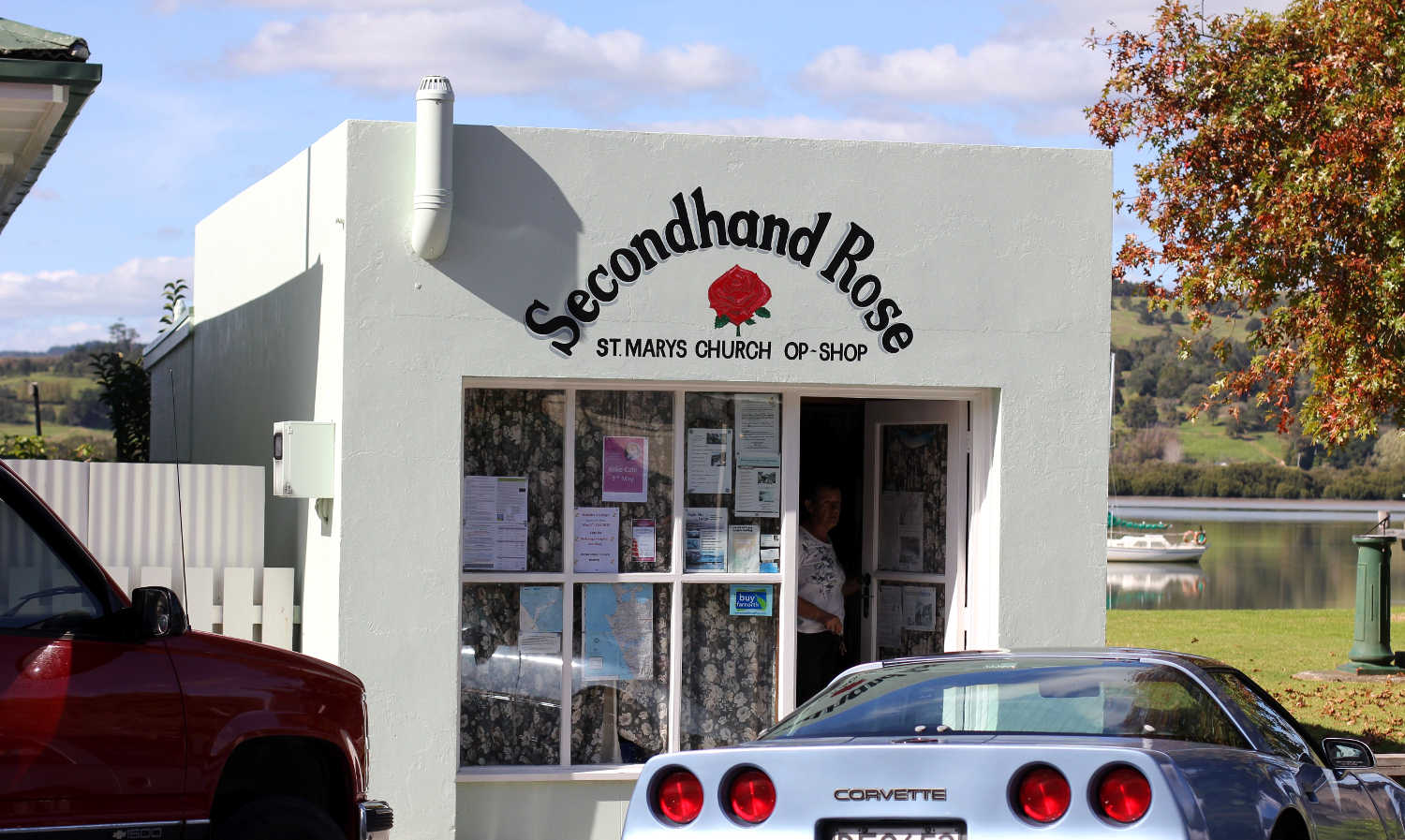 Second Hand Rose Op Shop in Kohukohu @David Green