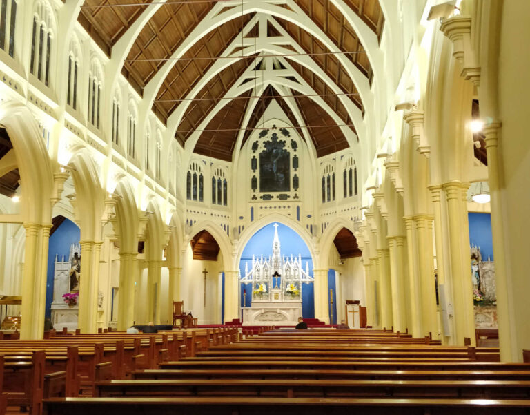 St Mary of the Angels church interior, Wellington, NZ
