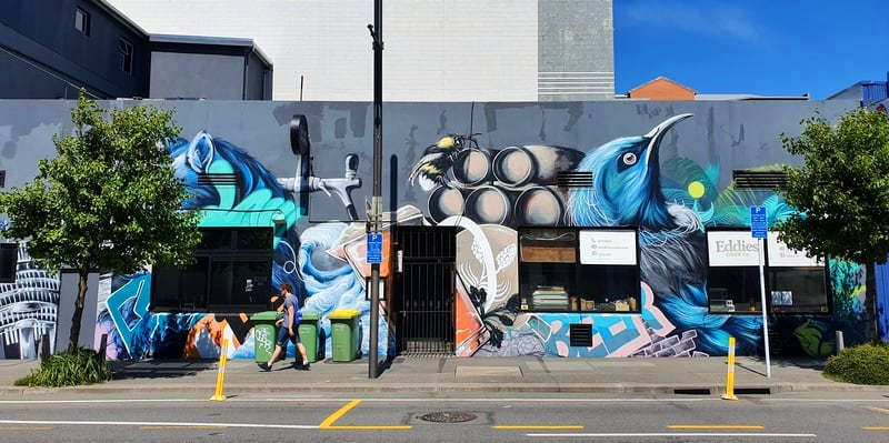 Street mural art, Wellington, New Zealand @ChurNZ