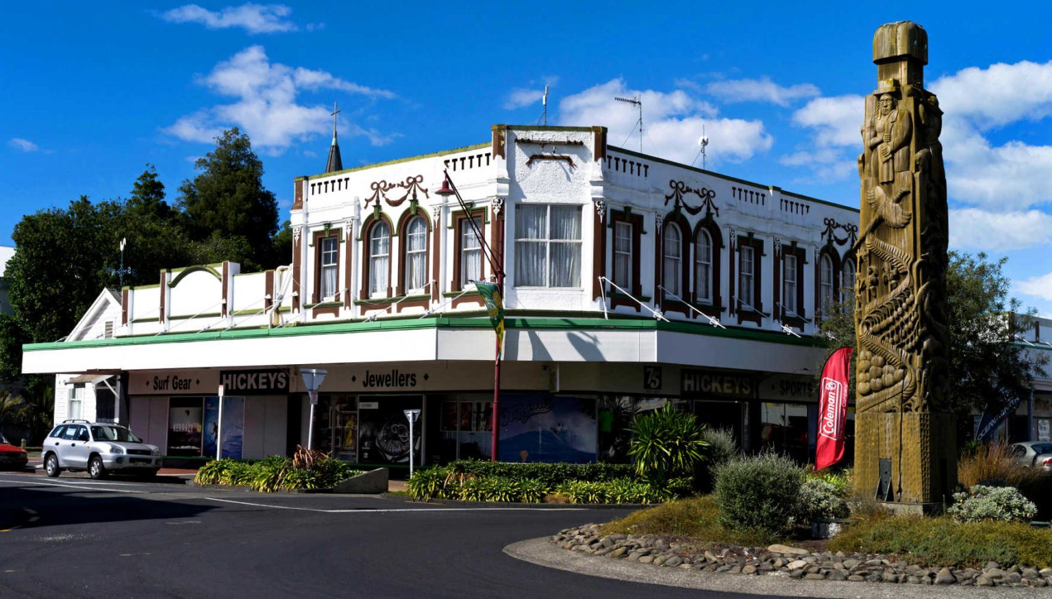 Opotiki main street, New Zealand