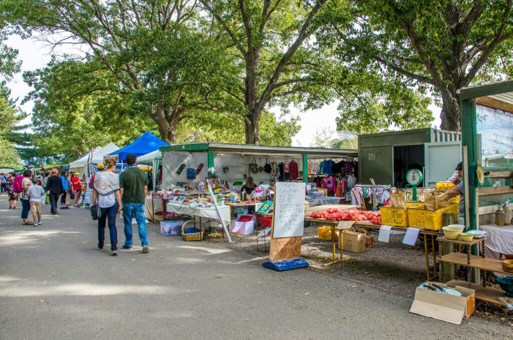 The Riccarton Market on Sunday which is located at Christchurch, New Zealand