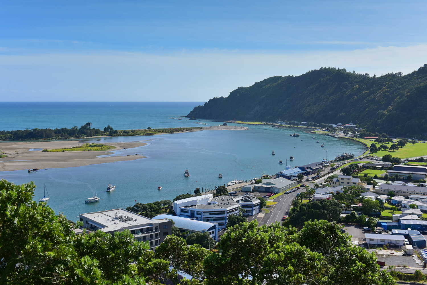 View of Whakatane town from Puketapu Lookout