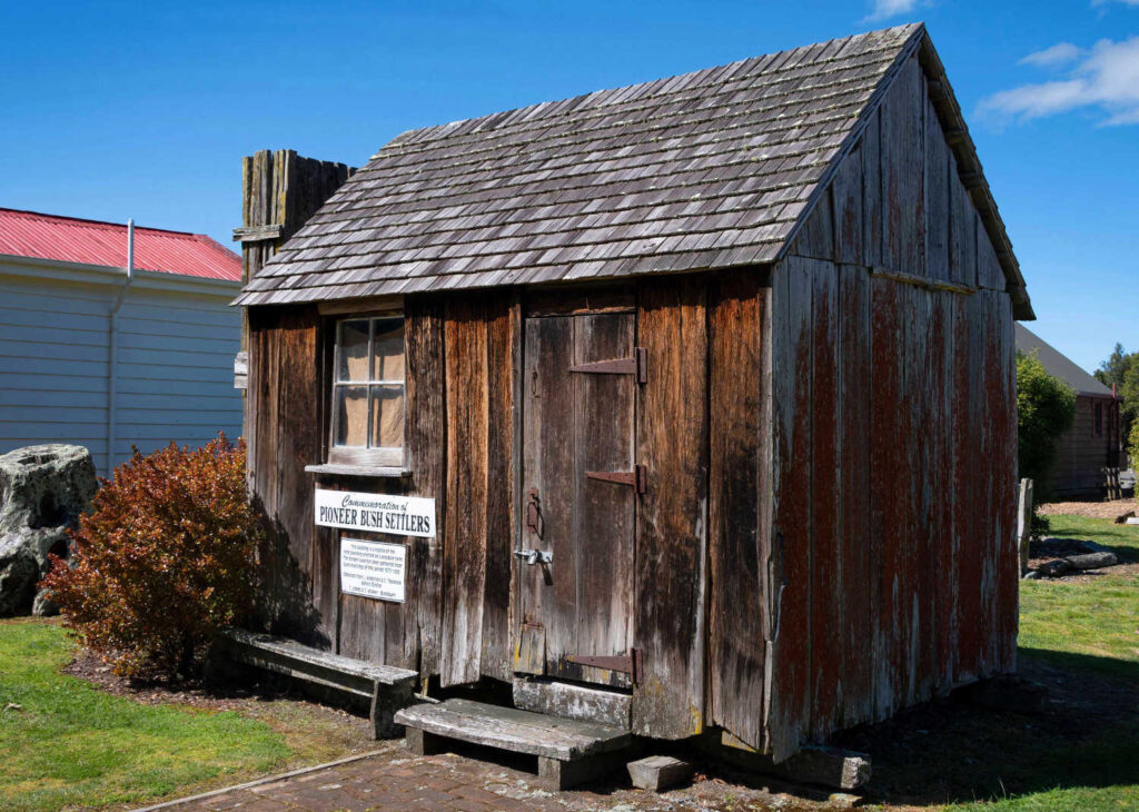 Pioneer Bush Settler Hut, 1860's-1870's, Ongaonga, Central Hawkes Bay, North Island, New Zealand