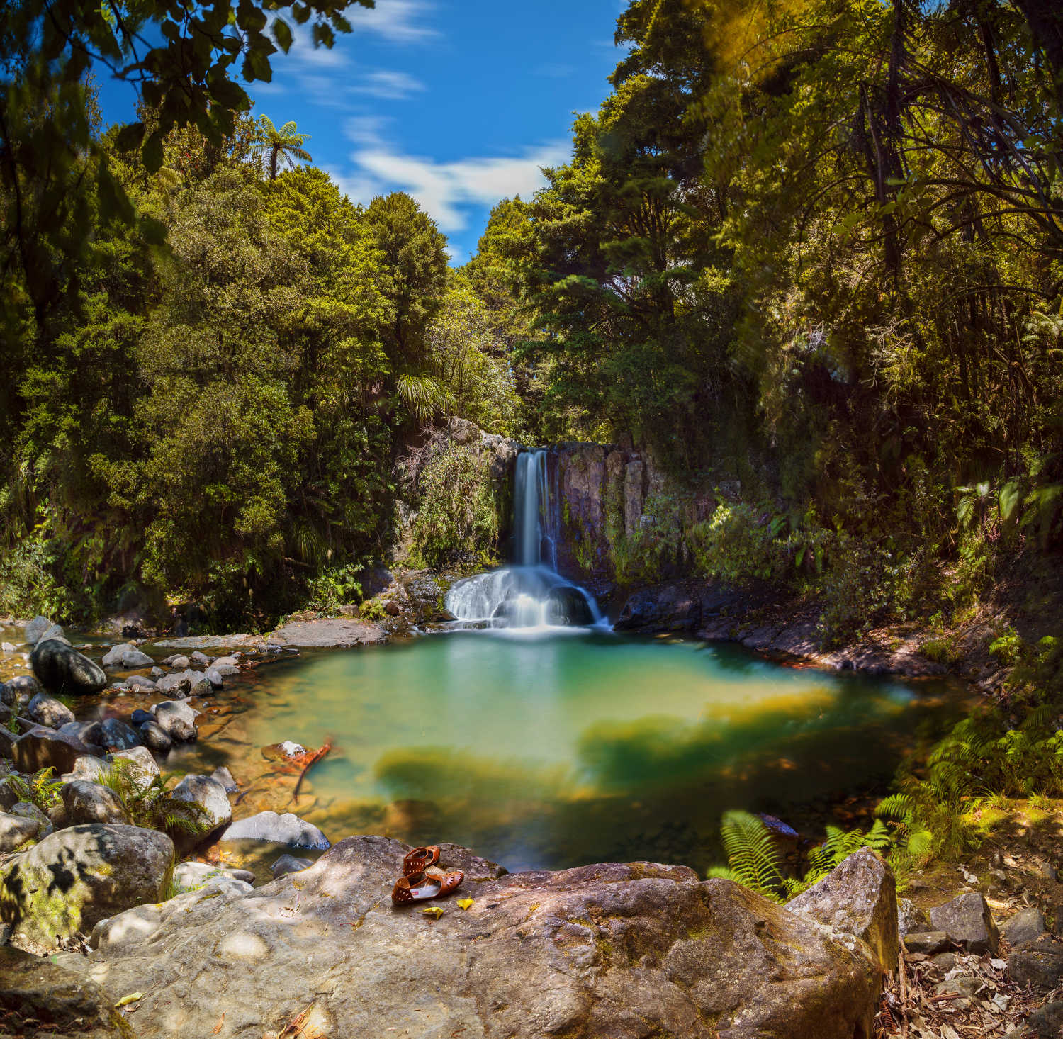 Waiau Falls in the Coromandel Peninsula, New Zealand