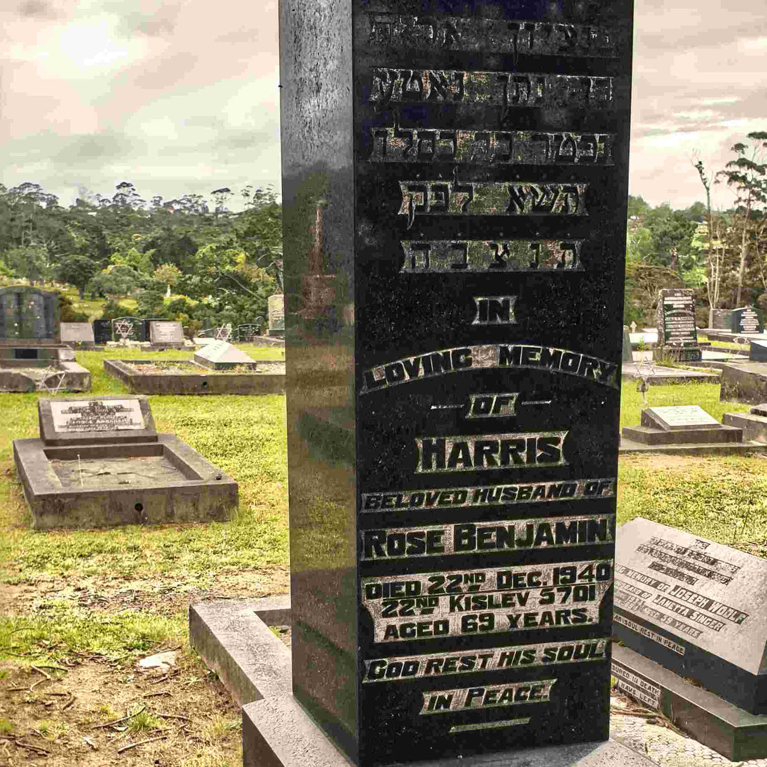 Jewish sector, Waikumete cemetery, Auckland, New Zealand