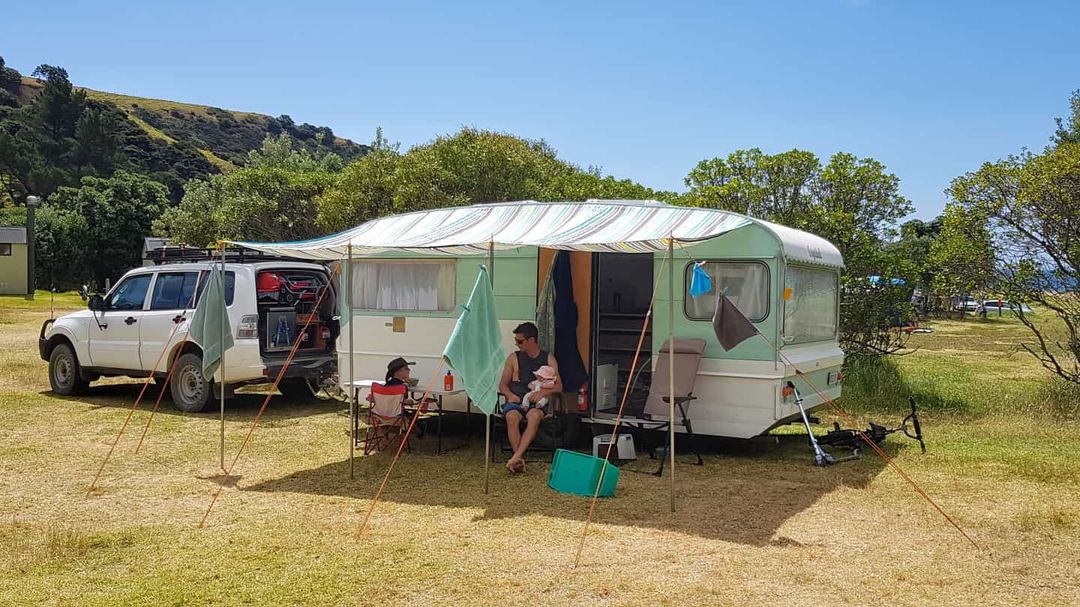 Fletcher Bay campground, Coromandel, New Zealand @thegreatescapeaustralia