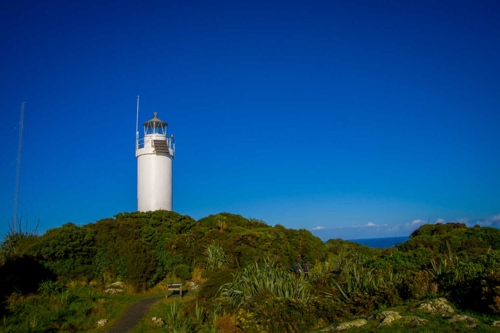 Lighthouse at Cape Foulwind, West Coast of South island, New Zealand