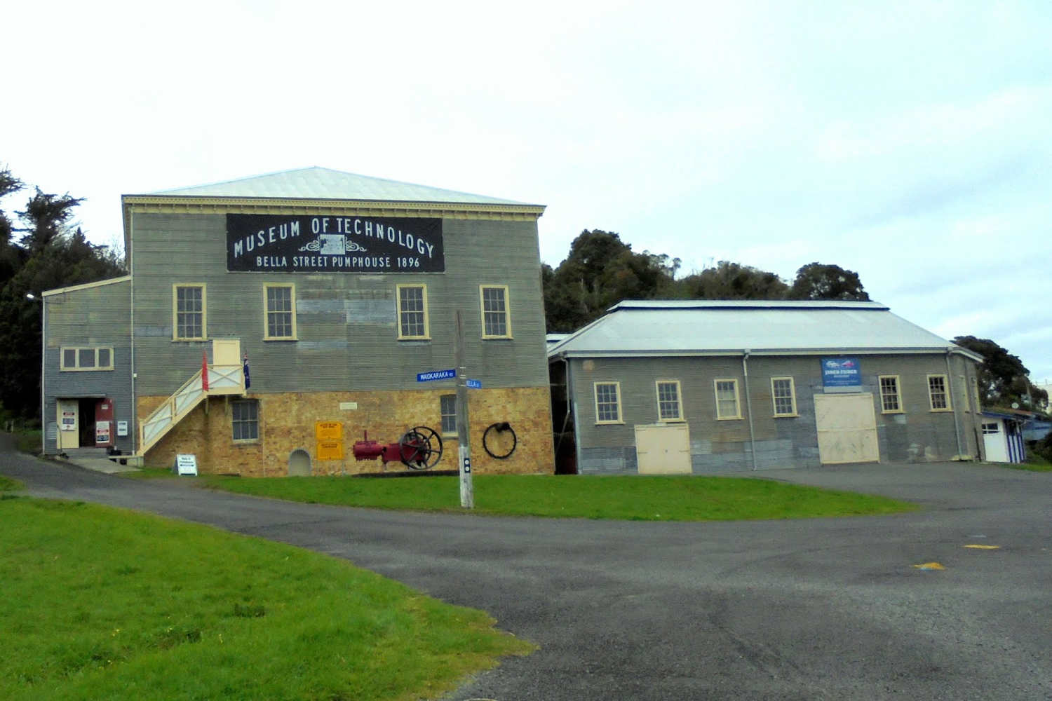 The Bella Street Pumphouse, Coromandel, New Zealand @Thames NZ Genealogy