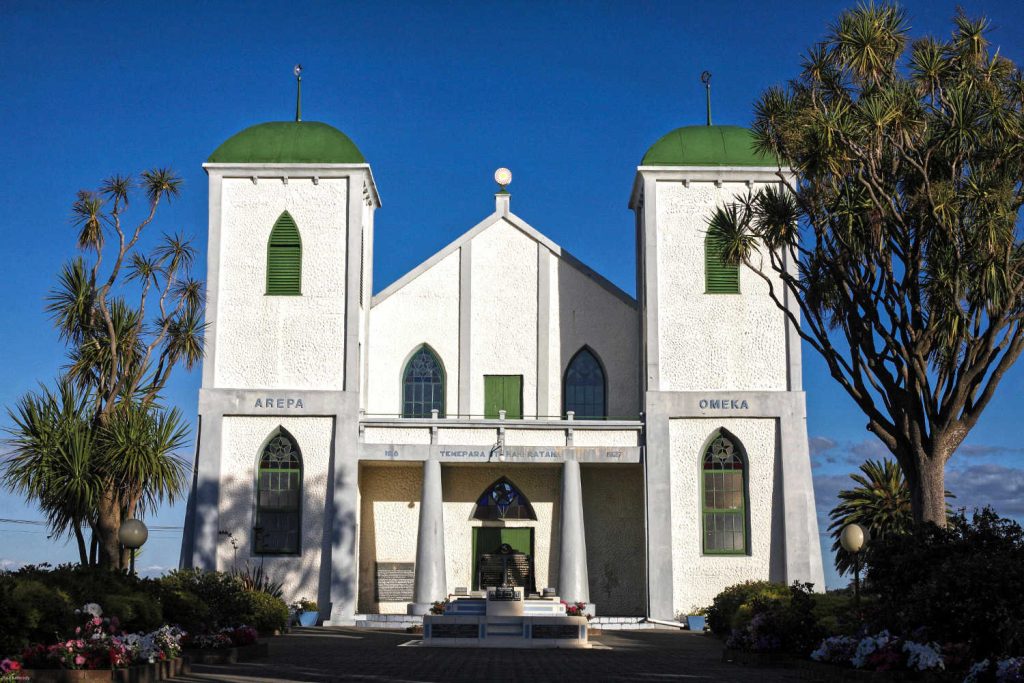 Exterior of Ratana church in Ratana, Whanganui, New Zealand