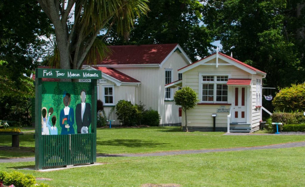 Firth Tower Museum ground and garden, Matamata, North Island, New Zealand.
