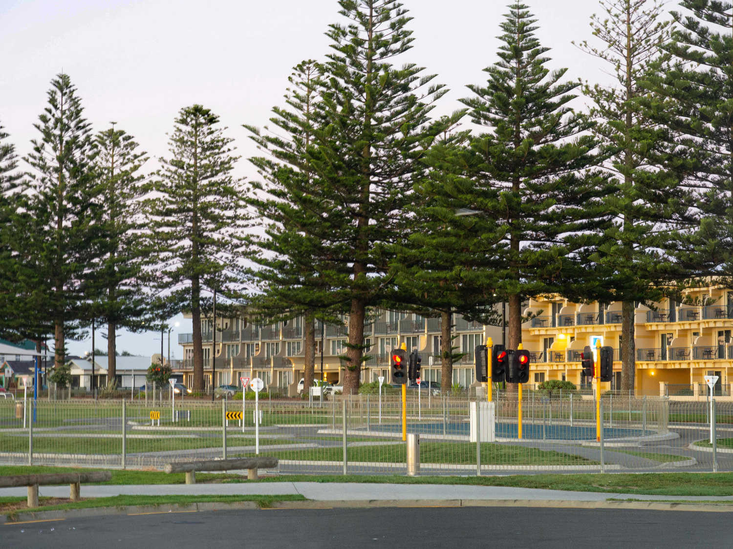 Kids Cycle Track With Traffic Lights, Napier Marine Parade, New Zealand